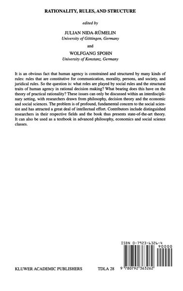 Produktbild: Rationality, Rules, and Structure