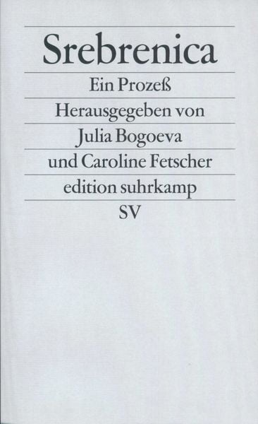 Produktbild: Srebrenica. Ein Proze&szlig;