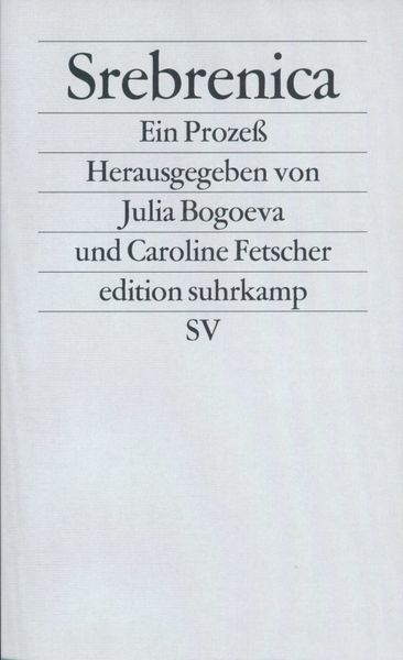 Produktbild: Srebrenica. Ein Proze&szlig;