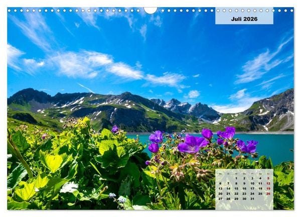 Produktbild: L&uuml;nersee - die blaue Perle der Alpen (Wandkalender 2026 DIN A3 quer), CALVENDO Monatskalender