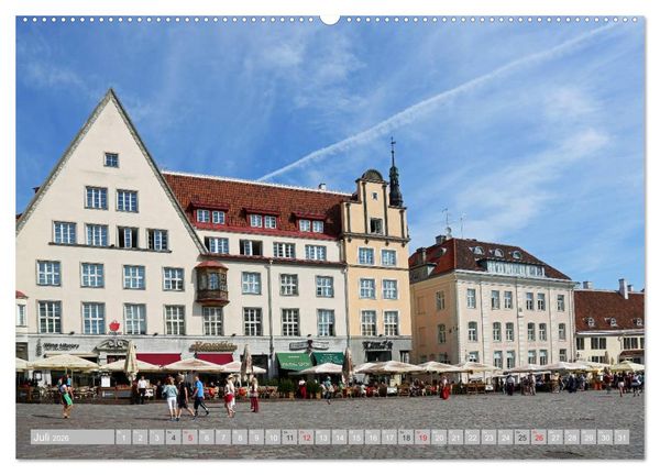 Produktbild: Die Altstadt von Tallinn (Wandkalender 2026 DIN A2 quer), CALVENDO Monatskalender