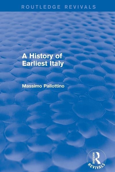 Produktbild: A History of Earliest Italy (Routledge Revivals)