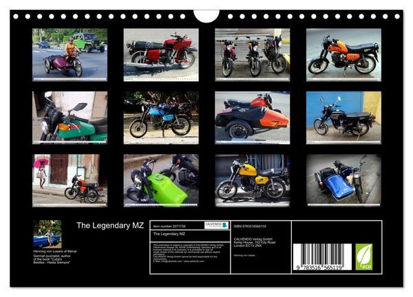 Produktbild: The Legendary MZ (Wall Calendar 2026 DIN A4 landscape), CALVENDO 12 Month Wall Calendar