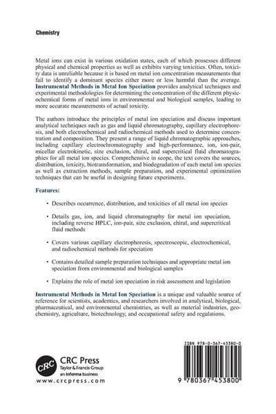 Produktbild: Instrumental Methods in Metal Ion Speciation