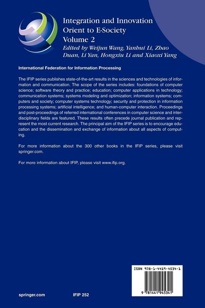 Produktbild: Integration and Innovation Orient to E-Society Volume 2