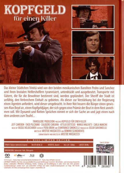 Produktbild: Kopfgeld f&uuml;r einen Killer - Mediabook - Cover B - Limited Edition (Blu-ray+DVD)