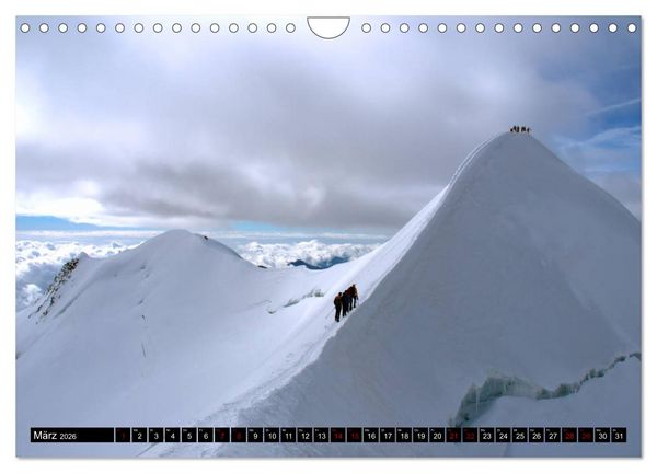 Produktbild: Monte Rosa Classic - Die klassische Tour um das Monte Rosa Massiv (Wandkalender 2026 DIN A4 quer), CALVENDO Monatskalender