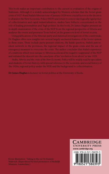 Produktbild: Stalin, Siberia and the Crisis of the New Economic Policy