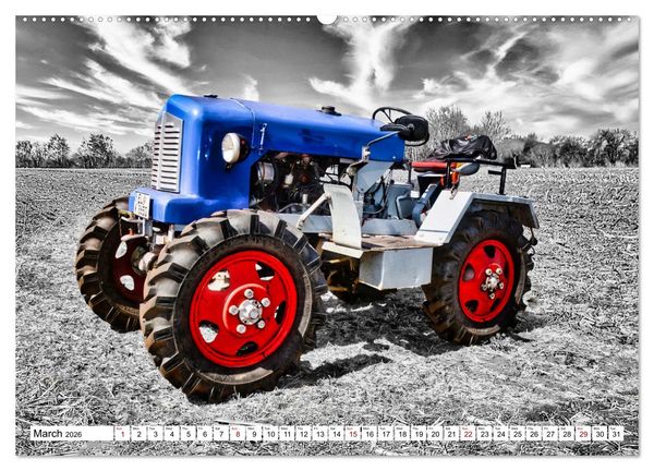 Produktbild: Tractors from past times (High Quality Premium Wall Calendar 2026 DIN A2 landscape),CALVENDO 12 Month Wall Calendar