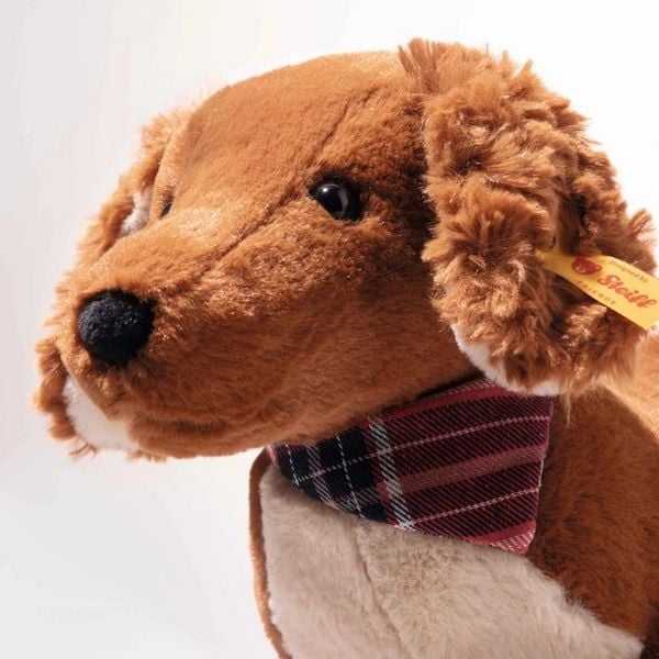 Produktbild: Steiff 078392 - Dackel Waldi, stehend, hellbraun, Pl&uuml;sch, 30 cm