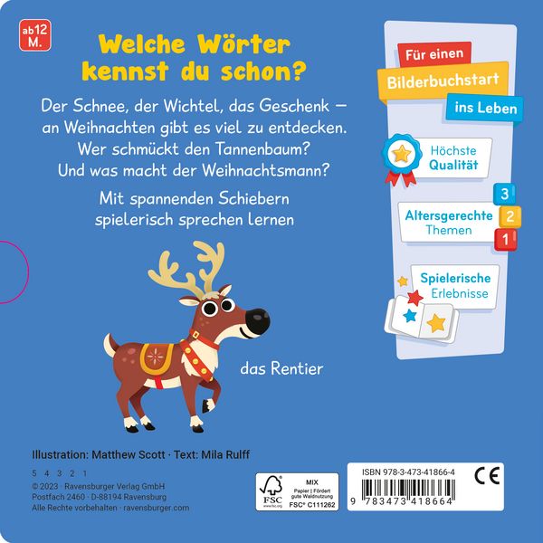 Produktbild: Meine ersten W&ouml;rter - Frohe Weihnachten