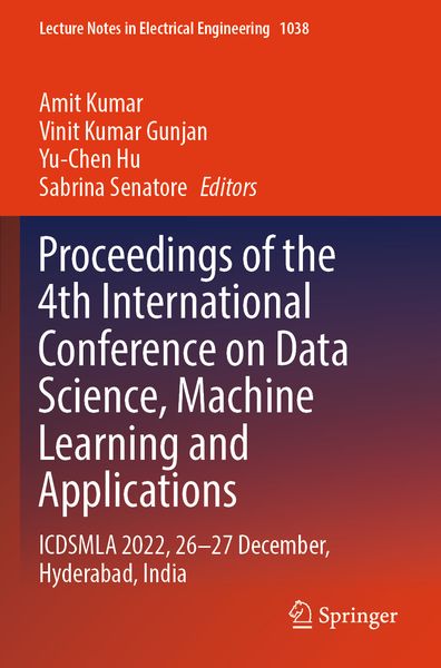Produktbild: Proceedings of the 4th International Conference on Data Science, Machine Learning and Applications