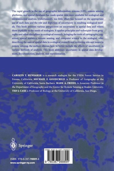 Produktbild: Spatial Uncertainty in Ecology
