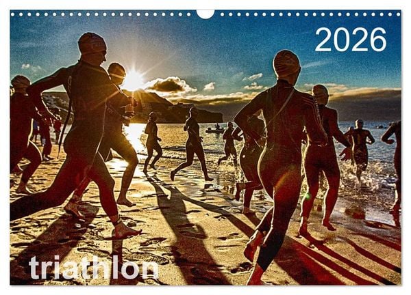 Produktbild: TRIATHLON 2026 (Wandkalender 2026 DIN A3 quer), CALVENDO Monatskalender