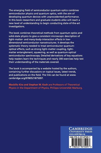 Produktbild: Semiconductor Quantum Optics
