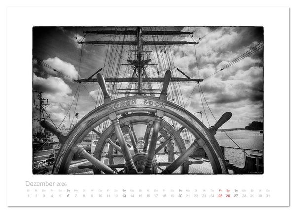 Produktbild: Gorch Fock - zeitlose Eindr&uuml;cke (Tischkalender 2026 DIN A5 quer), CALVENDO Monatskalender