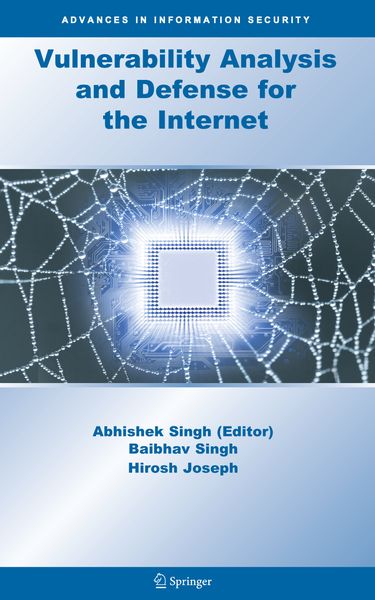 Produktbild: Vulnerability Analysis and Defense for the Internet