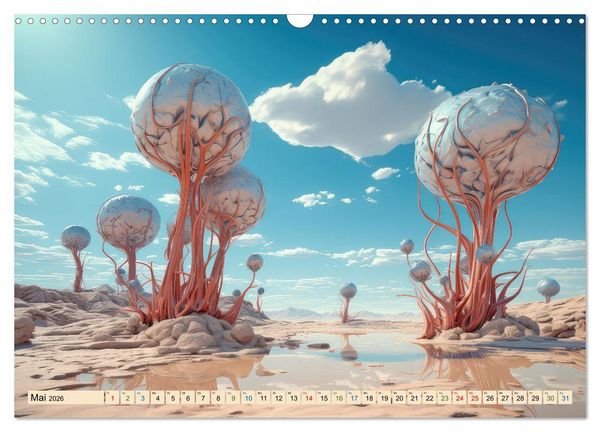 Produktbild: Surrealismus trifft W&uuml;ste (Wandkalender 2026 DIN A3 quer), CALVENDO Monatskalender