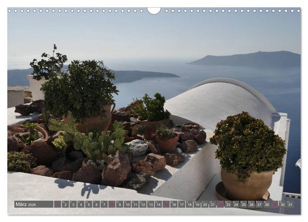 Produktbild: Santorini - Insel ewiger Liebe (Wandkalender 2026 DIN A3 quer), CALVENDO Monatskalender