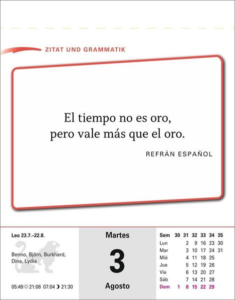 Produktbild: Spanisch Sprachkalender 2027 - Spanisch lernen leicht gemacht - Tagesabrei&szlig;kalender