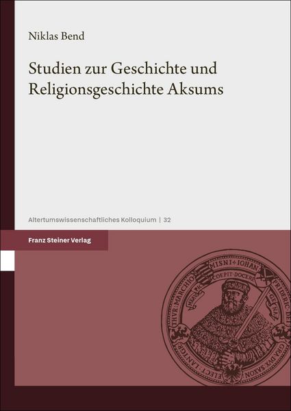 Produktbild: Studien zur Geschichte und Religionsgeschichte Aksums