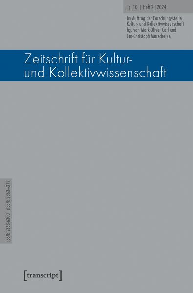 Produktbild: Zeitschrift f&uuml;r Kultur- und Kollektivwissenschaft