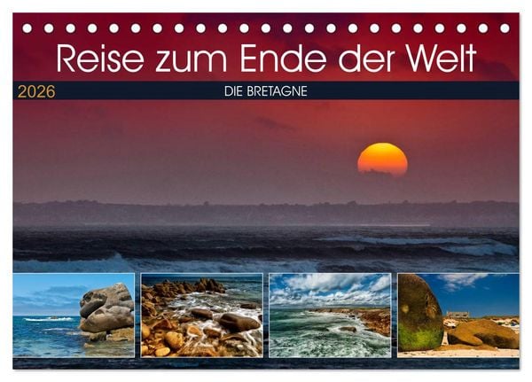 Produktbild: Die Bretagne - Eine Reise zum Ende der Welt (Tischkalender 2026 DIN A5 quer), CALVENDO Monatskalender