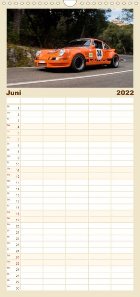 Produktbild: Classic Autos - Familienplaner hoch (Wandkalender 2022 , 21 cm x 45 cm, hoch)