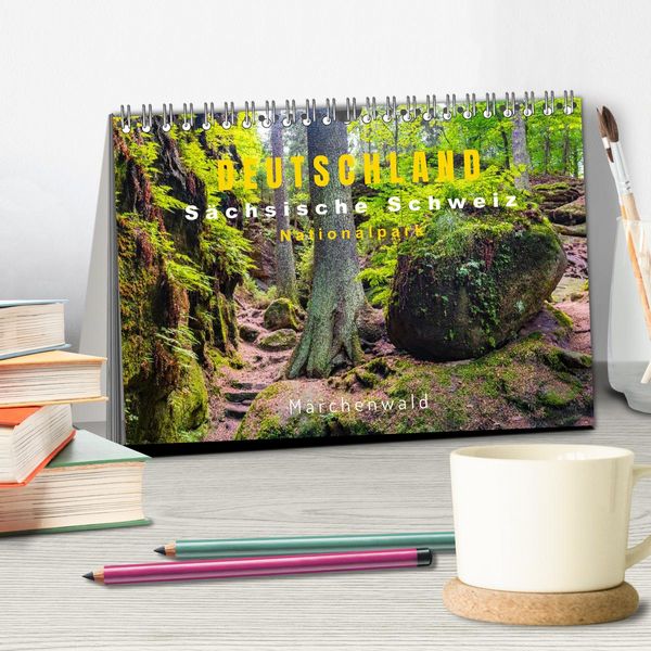 Produktbild: DEUTSCHLAND, S&auml;chsische Schweiz Nationalpark, M&auml;rchenwald (Tischkalender 2026 DIN A5 quer), CALVENDO Monatskalender