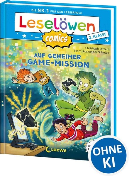 Produktbild: Lesel&ouml;wen Comics 2. Klasse - Auf geheimer Game-Mission