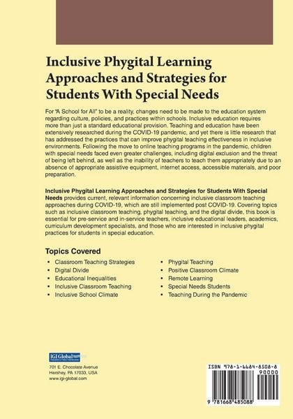 Produktbild: Inclusive Phygital Learning Approaches and Strategies for Students With Special Needs