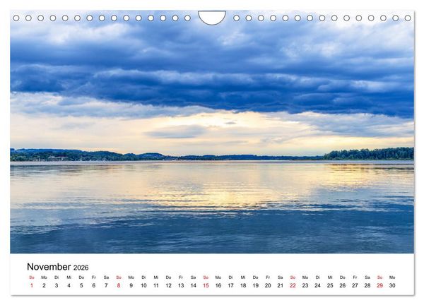 Produktbild: Traumhafter Chiemsee - eine kalendarische Reise (Wandkalender 2026 DIN A4 quer), CALVENDO Monatskalender