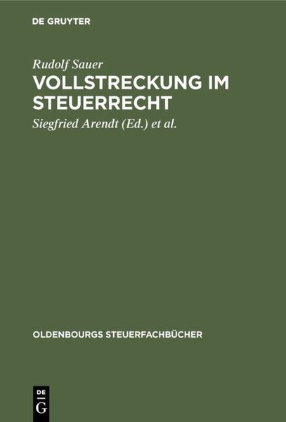 Produktbild: Vollstreckung im Steuerrecht