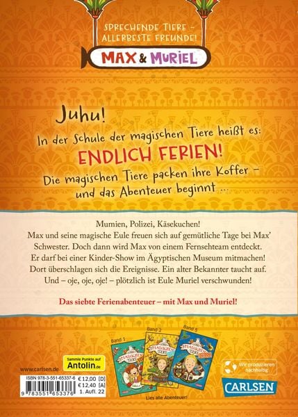 Produktbild: Die Schule der magischen Tiere. Endlich Ferien 7: Max und Muriel