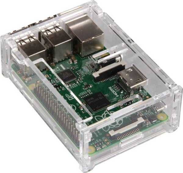 Produktbild: Joy-it rb-case01 SBC-Geh&auml;use Passend f&uuml;r (Entwicklungskits): Raspberry Pi Transparent