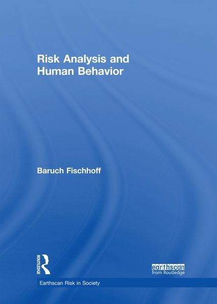 Produktbild: Risk Analysis and Human Behavior