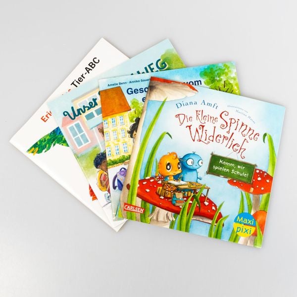 Produktbild: Maxi-Pixi-4er-Set 109: Komm mit in die Schule! (4x1 Exemplar)