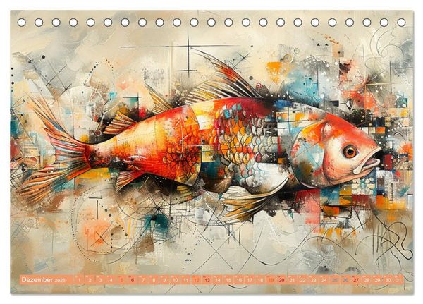 Produktbild: Nu abba Budder bei die Fische! (Tischkalender 2026 DIN A5 quer), CALVENDO Monatskalender
