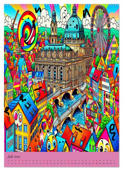 Produktbild: Deutschland hat Pop auf eigene Art (hochwertiger Premium Wandkalender 2026 DIN A2 hoch), Kunstdruck in Hochglanz