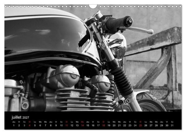 Produktbild: Une moto de caract&egrave;re (Calendrier mural 2027 DIN A3 vertical), CALVENDO calendrier mensuel