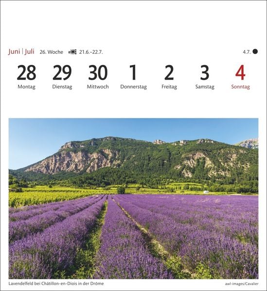 Produktbild: Provence Sehnsuchtskalender 2027 - Wochenkalender mit 53 Postkarten