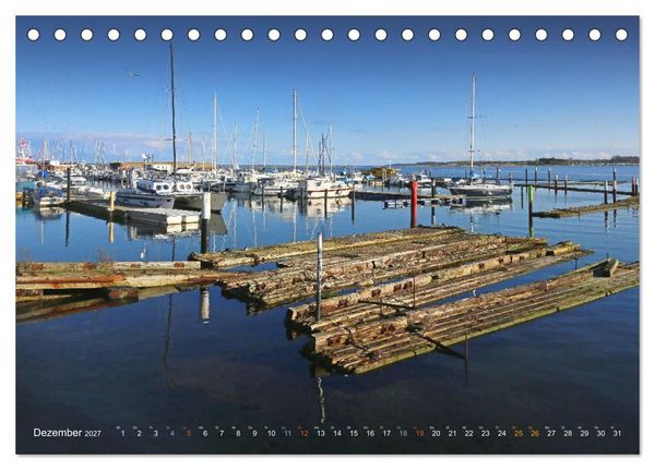 Produktbild: YACHTH&Auml;FEN AN DER OSTSEE (Tischkalender 2027 DIN A5 quer), CALVENDO Monatskalender