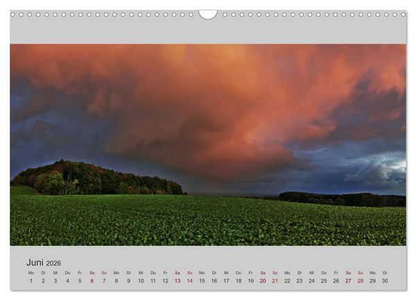 Produktbild: Wetter - Licht - Landschaften (Wandkalender 2026 DIN A3 quer), CALVENDO Monatskalender