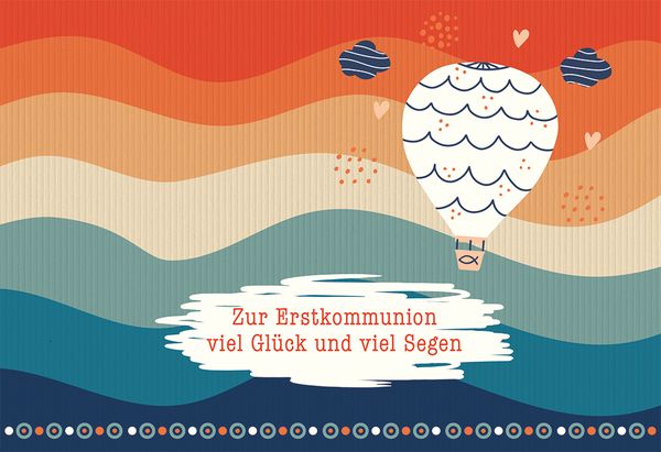 Produktbild: Zur Erstkommunion viel Gl&uuml;ck und viel Segen