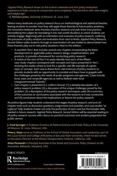 Produktbild: Applied Policy Research