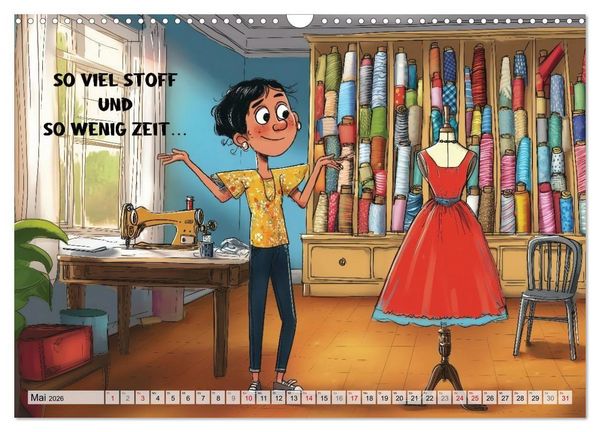 Produktbild: Fr&ouml;hlich eingef&auml;delt (Wandkalender 2026 DIN A3 quer), CALVENDO Monatskalender
