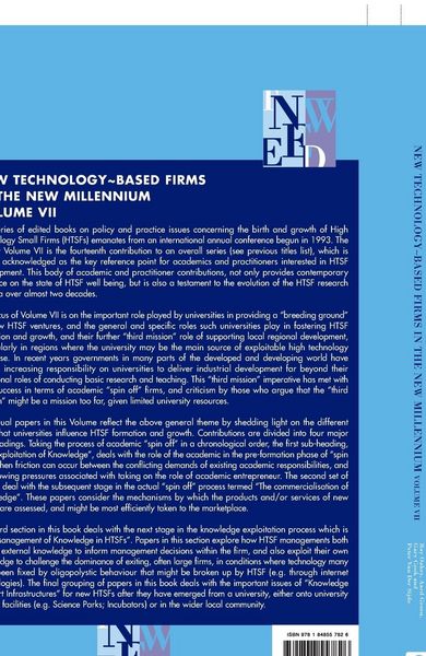 Produktbild: New Technology-Based Firms in the New Millennium