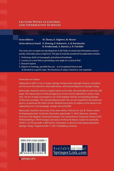 Produktbild: Observer-Based Fault Estimation and Accomodation for Dynamic Systems