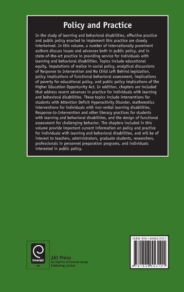 Produktbild: Policy and Practice