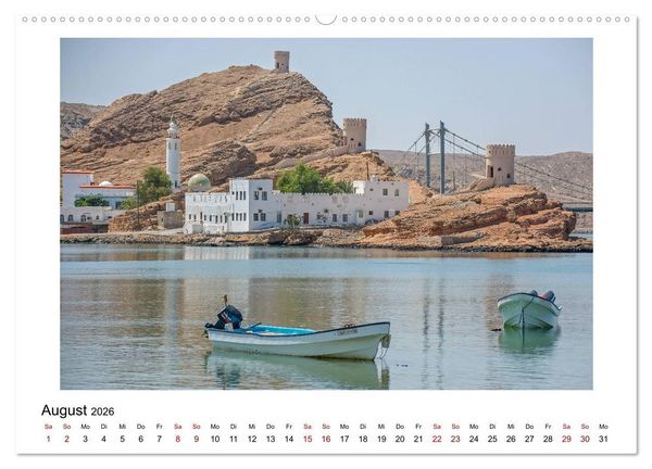 Produktbild: Sagenhafter Oman (hochwertiger Premium Wandkalender 2026 DIN A2 quer), Kunstdruck in Hochglanz